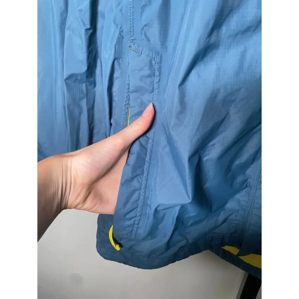 The North Face Resolve Windbreaker Rain Hooded Jacket Waterproof Blue Men's M